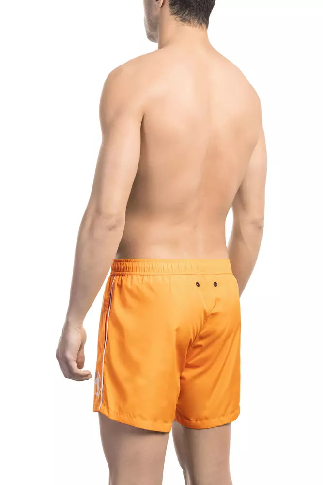 Bikkembergs Orange Polyester Men’s Swim Short