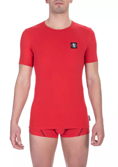 Bikkembergs Red Cotton Men’s T-Shirt