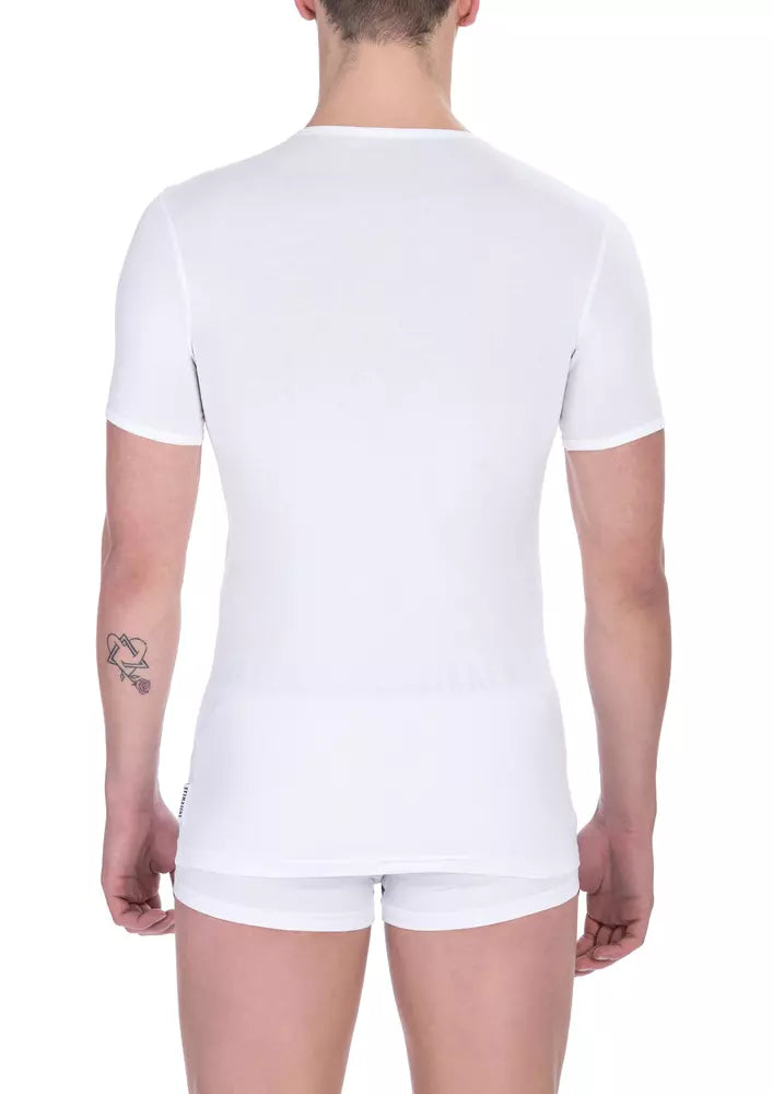 Bikkembergs White Cotton Men’s T-Shirt