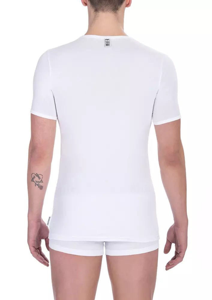 Bikkembergs White Cotton Men’s T-Shirt