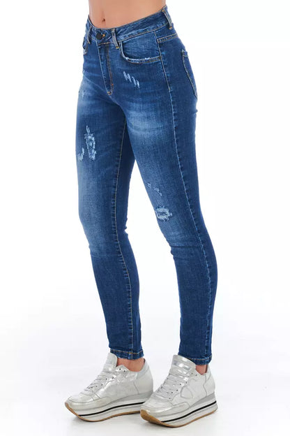 Frankie Morello Blue Denim Women Jeans