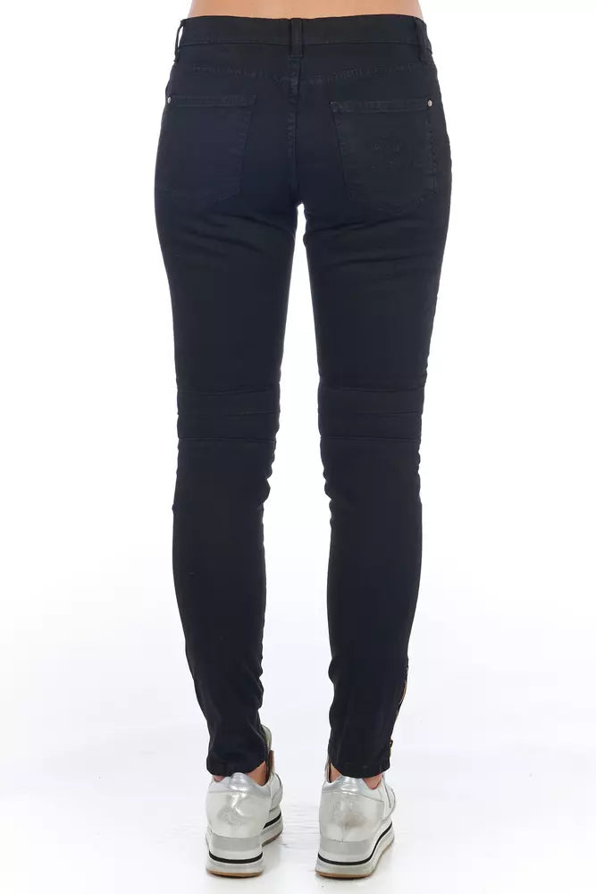 Frankie Morello Black Cotton Women’s Jeans