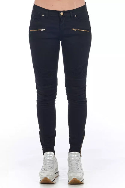 Frankie Morello Black Cotton Women’s Jeans