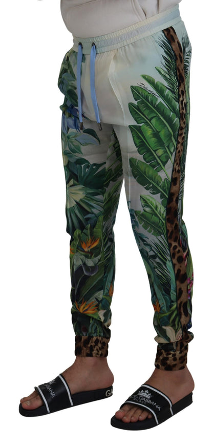 Dolce & Gabbana Multicolor Silk Statement Pants - IT48 | M