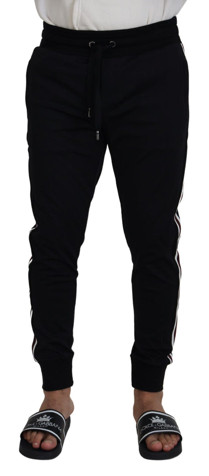 Dolce & Gabbana Chic Black Cotton Designer Trousers - IT46 | S