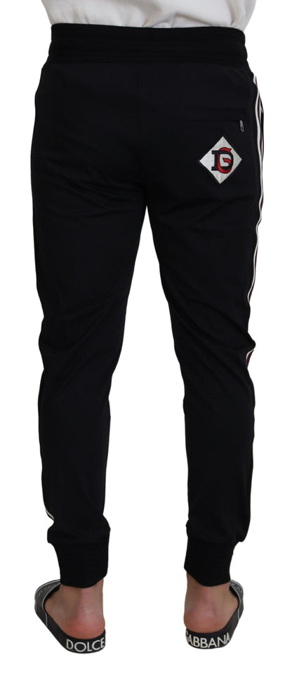 Dolce & Gabbana Chic Black Cotton Designer Trousers - IT46 | S