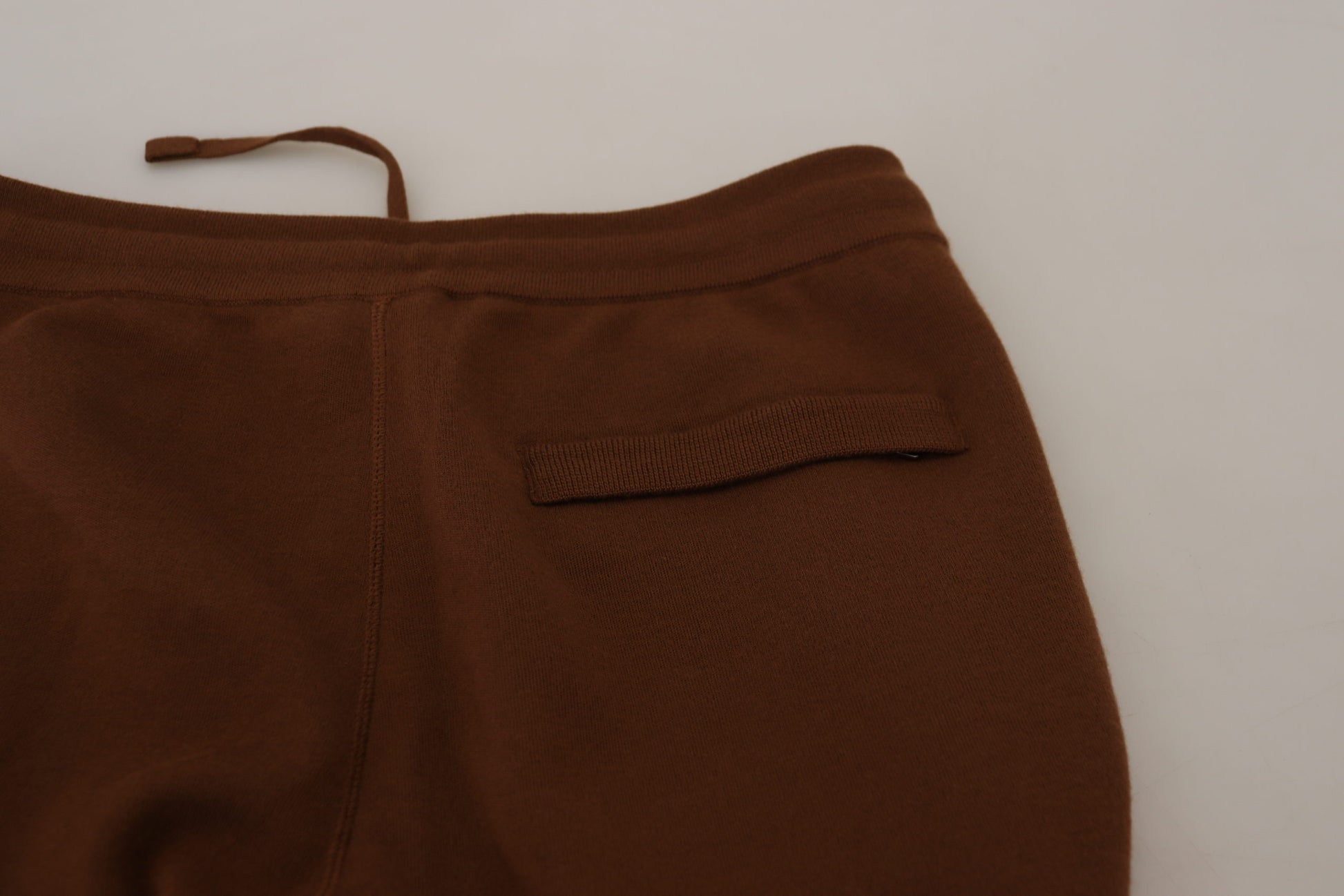 Dolce & Gabbana Elegant Brown Cashmere Jogger Pants - IT56 | XL