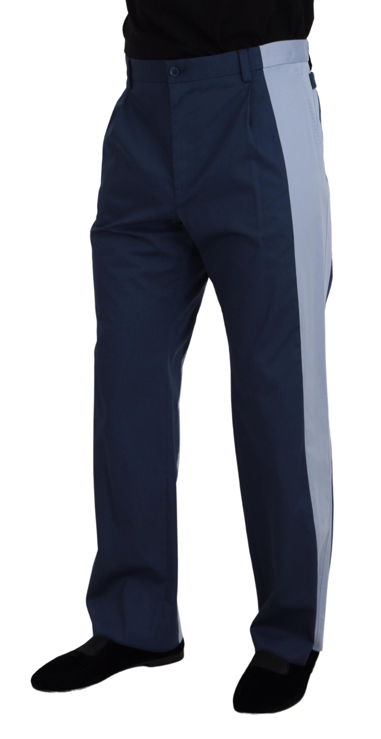 Dolce & Gabbana Elegant Blue Cotton Blend Pants for Men - IT50 | L