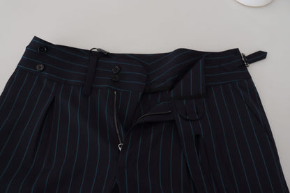 Dolce & Gabbana Elegant Stripe Virgin Wool Trousers - IT50 | L