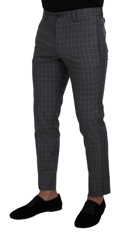 Dolce & Gabbana Elegant Checkered Cotton Pants for Men - IT48 | M / Material: 100% Cotton