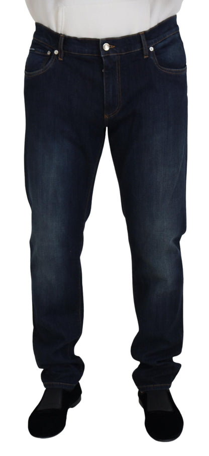 Dolce & Gabbana Elegant Blue Denim Pants - IT44 | XS