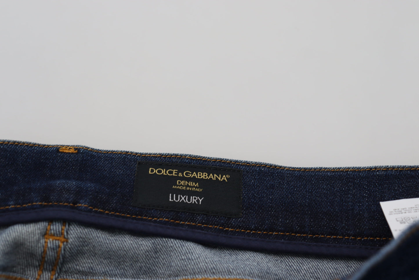 Dolce & Gabbana Elegant Blue Washed Denim Pants - IT58 | XXL