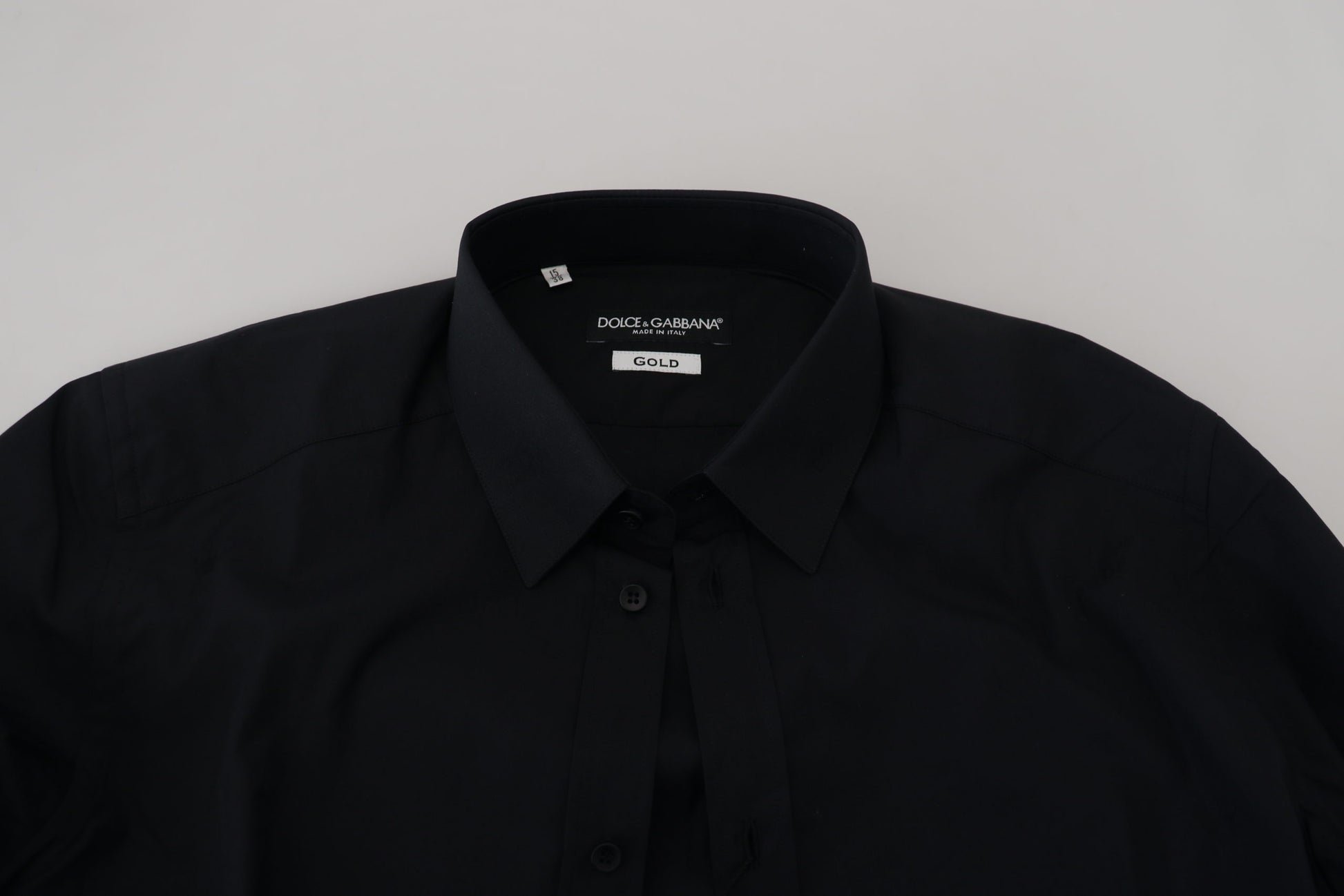 Dolce & Gabbana Chic Black Cotton Dress Shirt - IT38 | XS