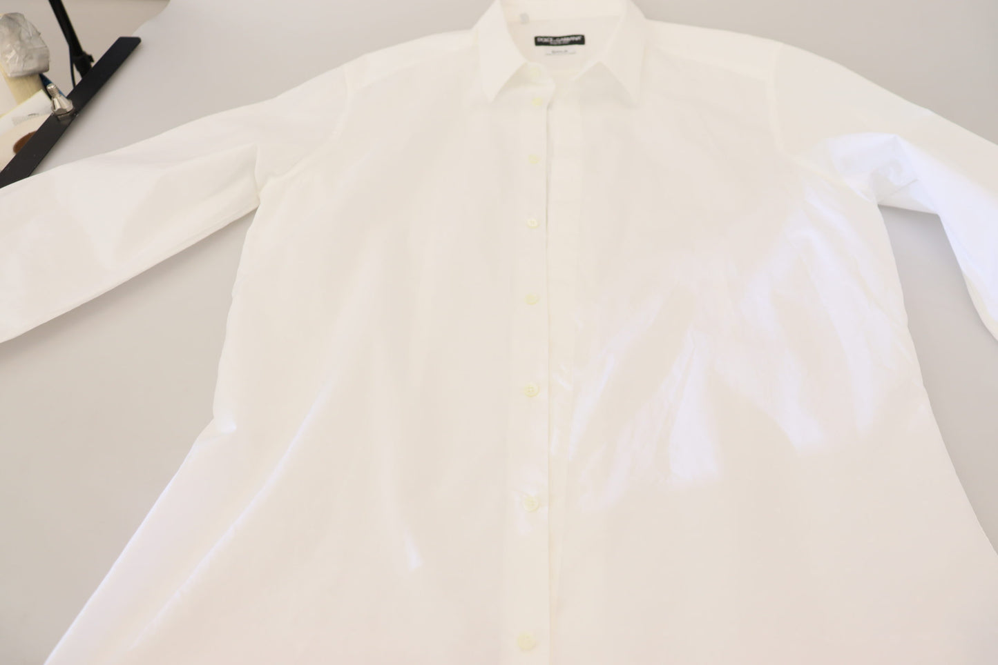 Dolce & Gabbana Elegance Reimagined White Cotton Dress Shirt - IT43 | XL