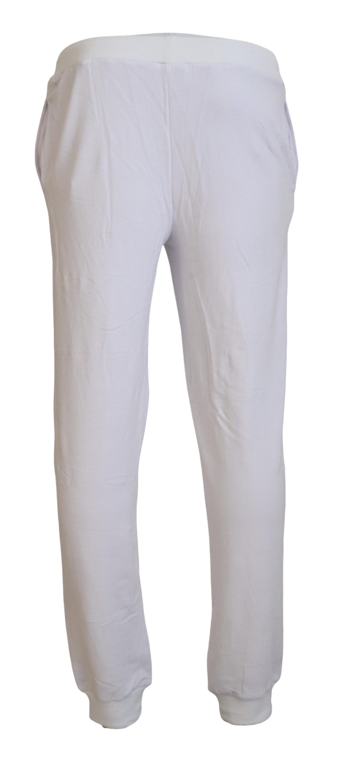 John Galliano Chic White Jogger Pants - Casual Elegance - IT46 | S