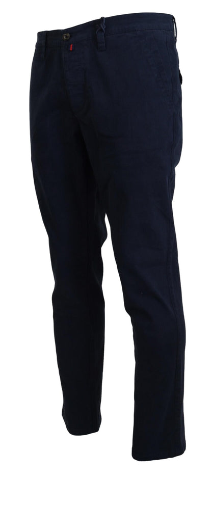 Domenico Tagliente Elegant Sapphire Dress Pants for Men - W38