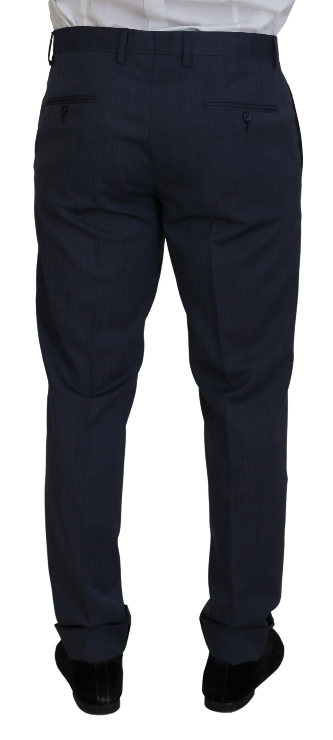 Dolce & Gabbana Elegant Blue Martini Men’s Slim Fit Suit