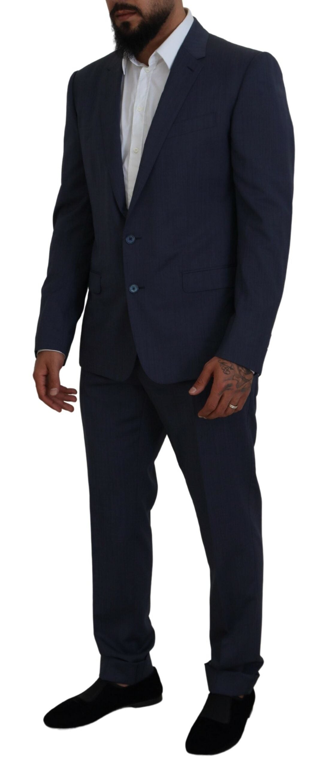 Dolce & Gabbana Elegant Blue Martini Men’s Slim Fit Suit