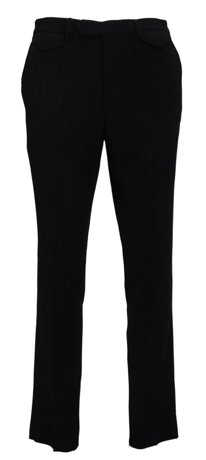 BENCIVENGA Elegant Black Italian Designer Pants - IT48 | M