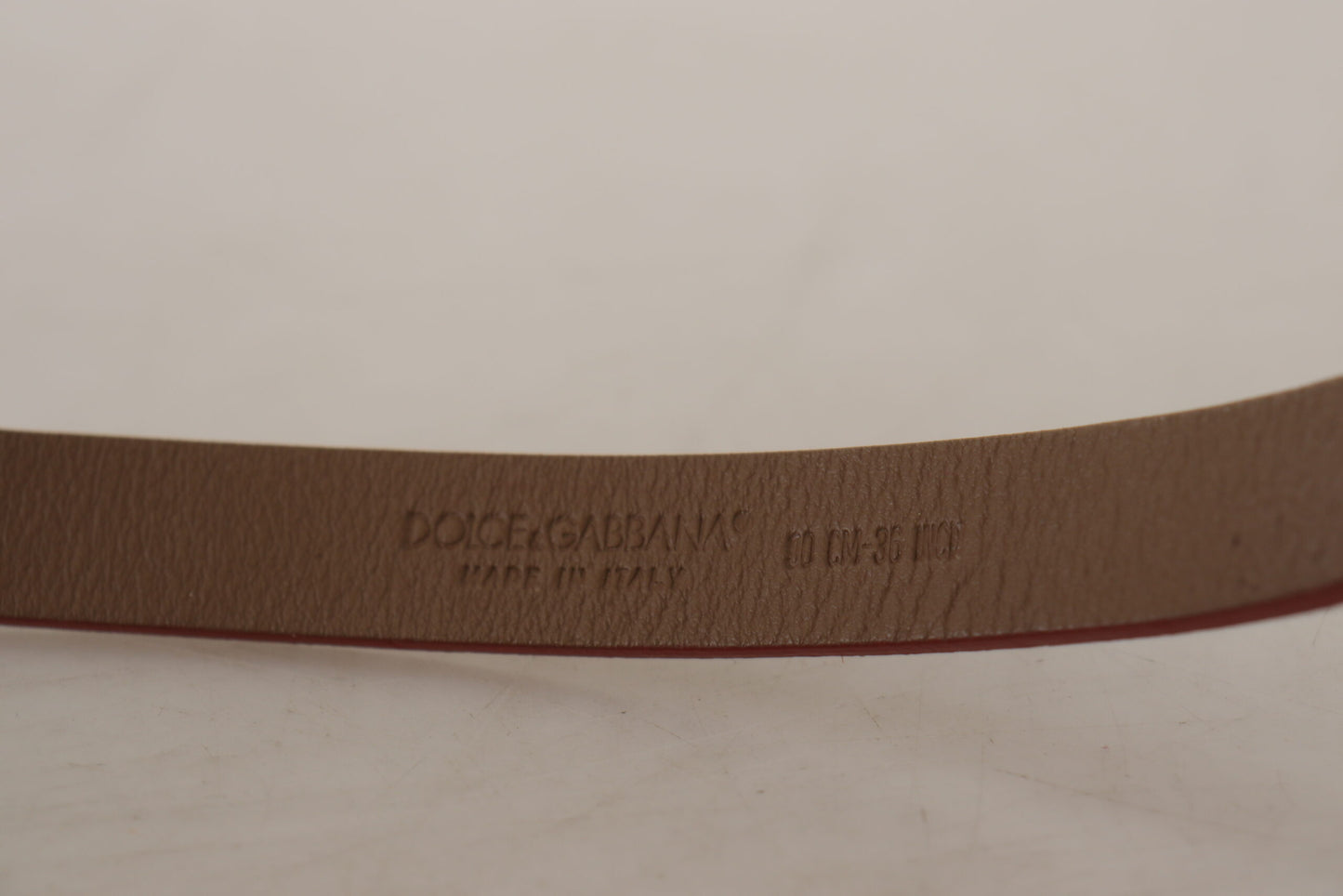 Dolce & Gabbana Chic Suede Belt with Logo Engraved Buckle - 90 cm / 36 Inches