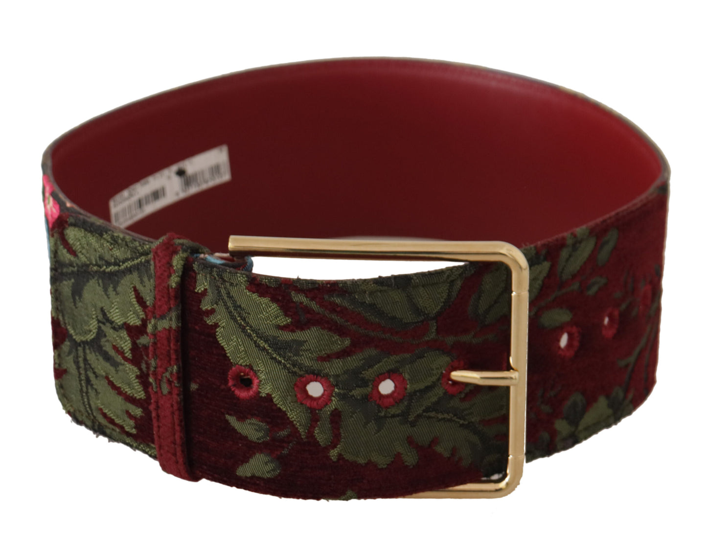 Dolce & Gabbana Engraved Logo Multicolor Leather Belt - 70 cm / 28 Inches