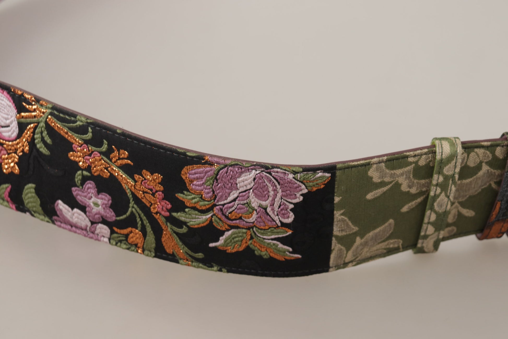 Dolce & Gabbana Elegant Multicolor Canvas-Leather Belt - 75 cm / 30 Inches