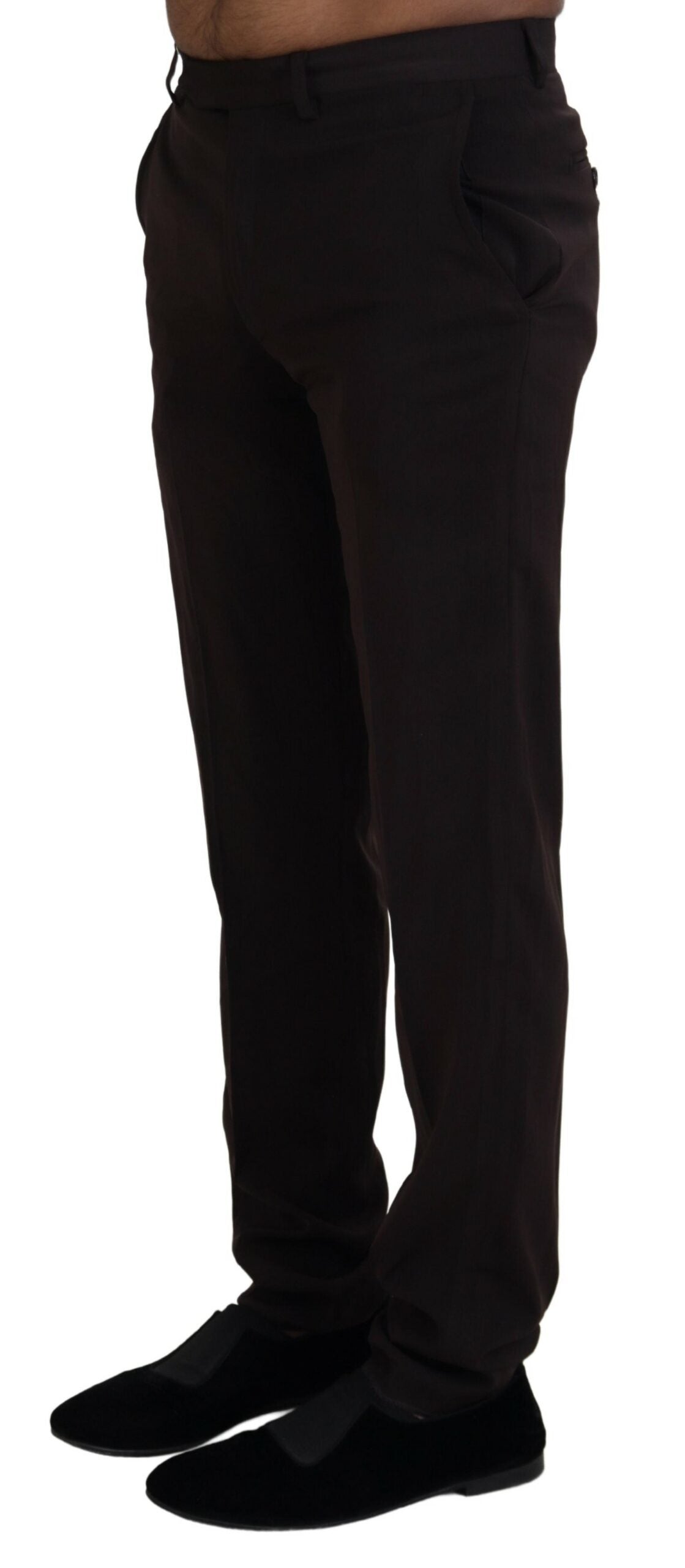 BENCIVENGA Elegant Brown Italian Dress Pants - IT46 | S