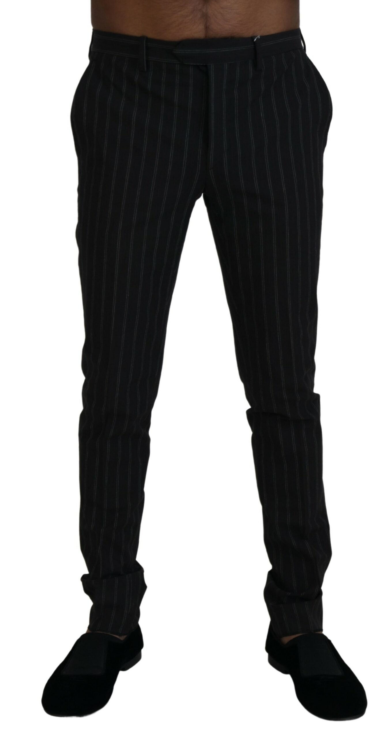 BENCIVENGA Elegant Striped Viscose Dress Pants for Men - IT46 | S