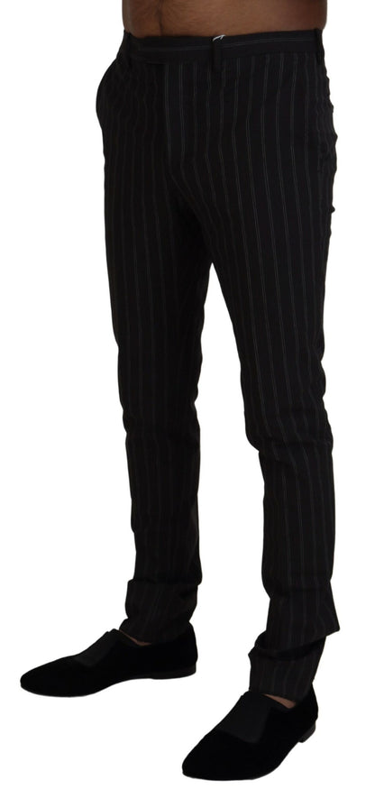 BENCIVENGA Elegant Striped Viscose Dress Pants for Men - IT46 | S