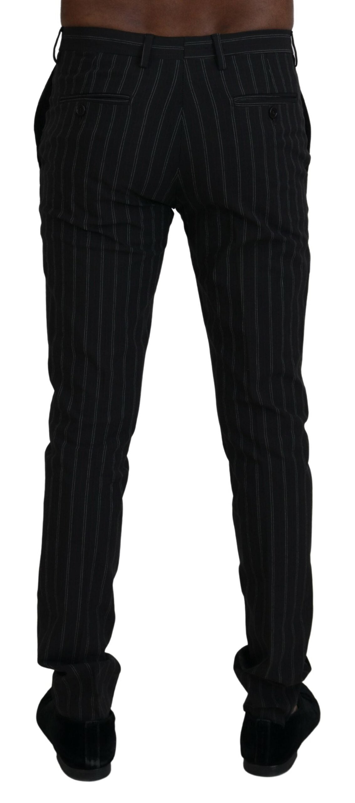 BENCIVENGA Elegant Striped Viscose Dress Pants for Men - IT46 | S