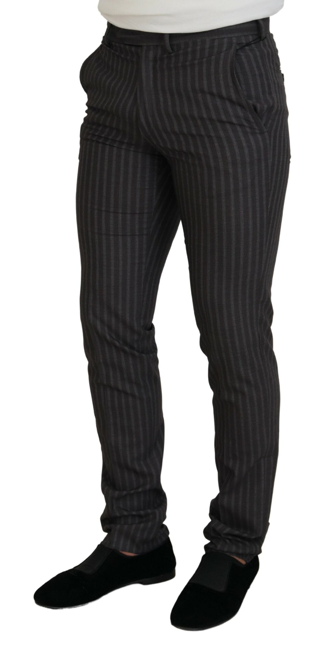 BENCIVENGA Elegant Striped Dress Pants for