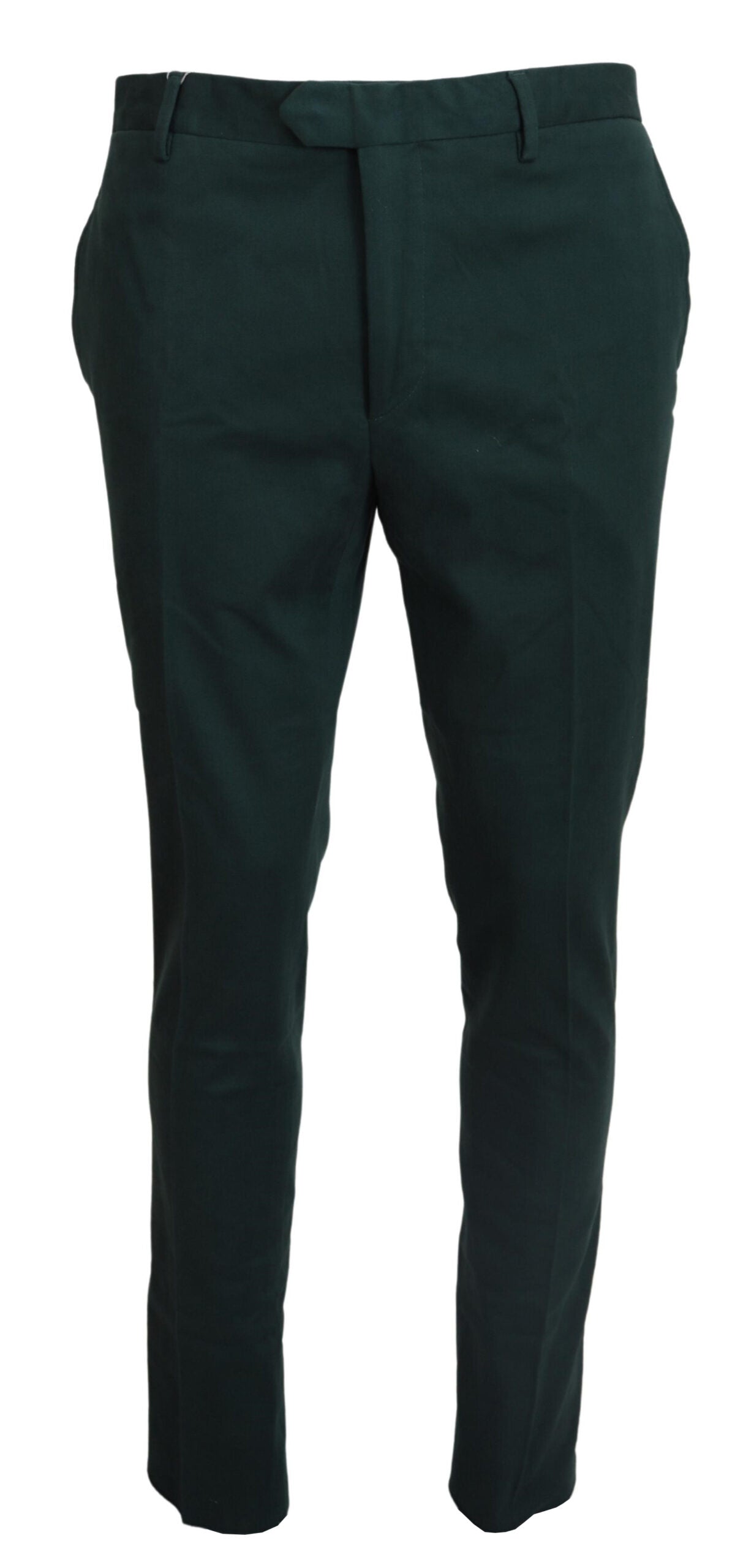 BENCIVENGA Elegant Dark Green Chino Trousers - IT46 | S