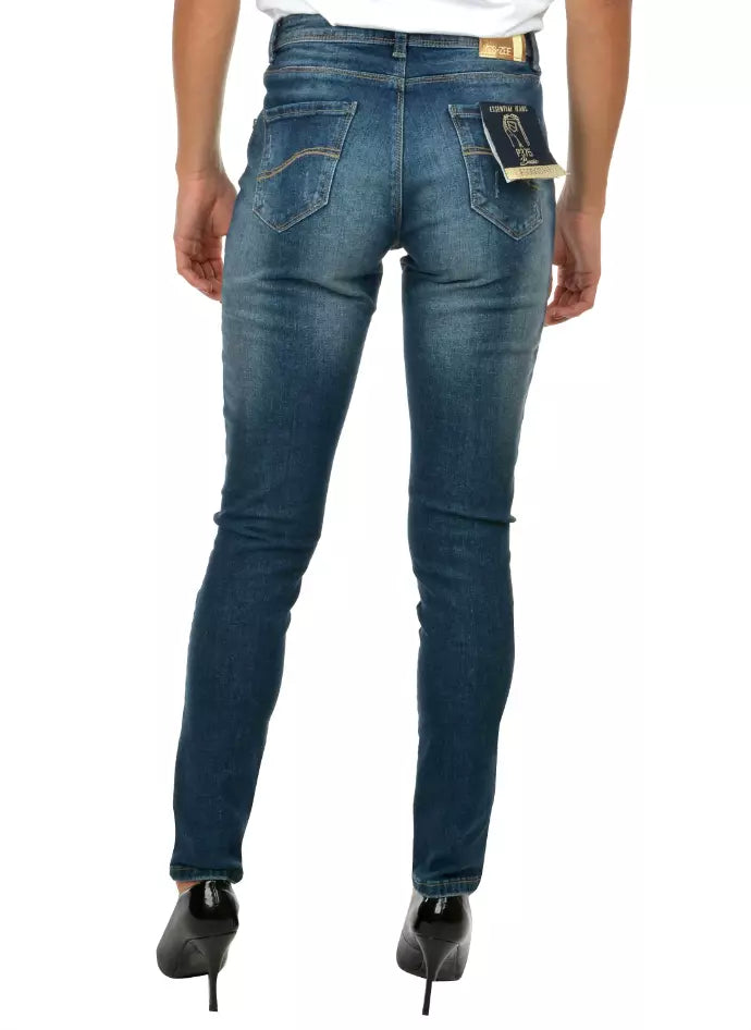 Yes Zee Blue Cotton Women’s Skinny Jean