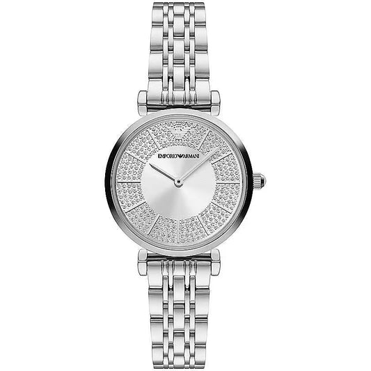 Emporio Armani Elegant Silver-Toned Women’s Watch