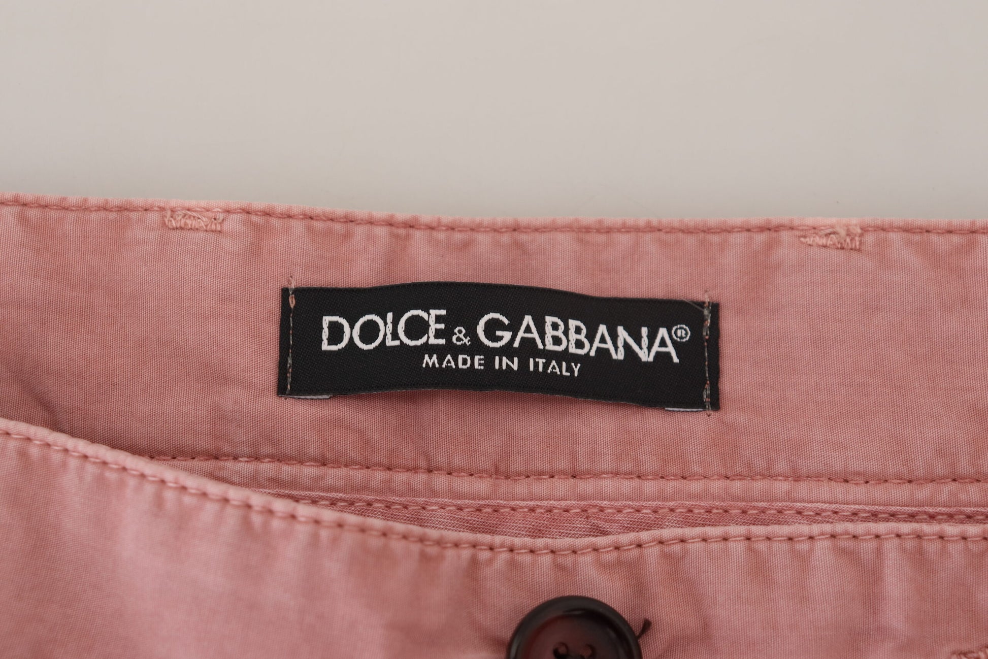 Dolce & Gabbana Exquisite Pink Chino Shorts for