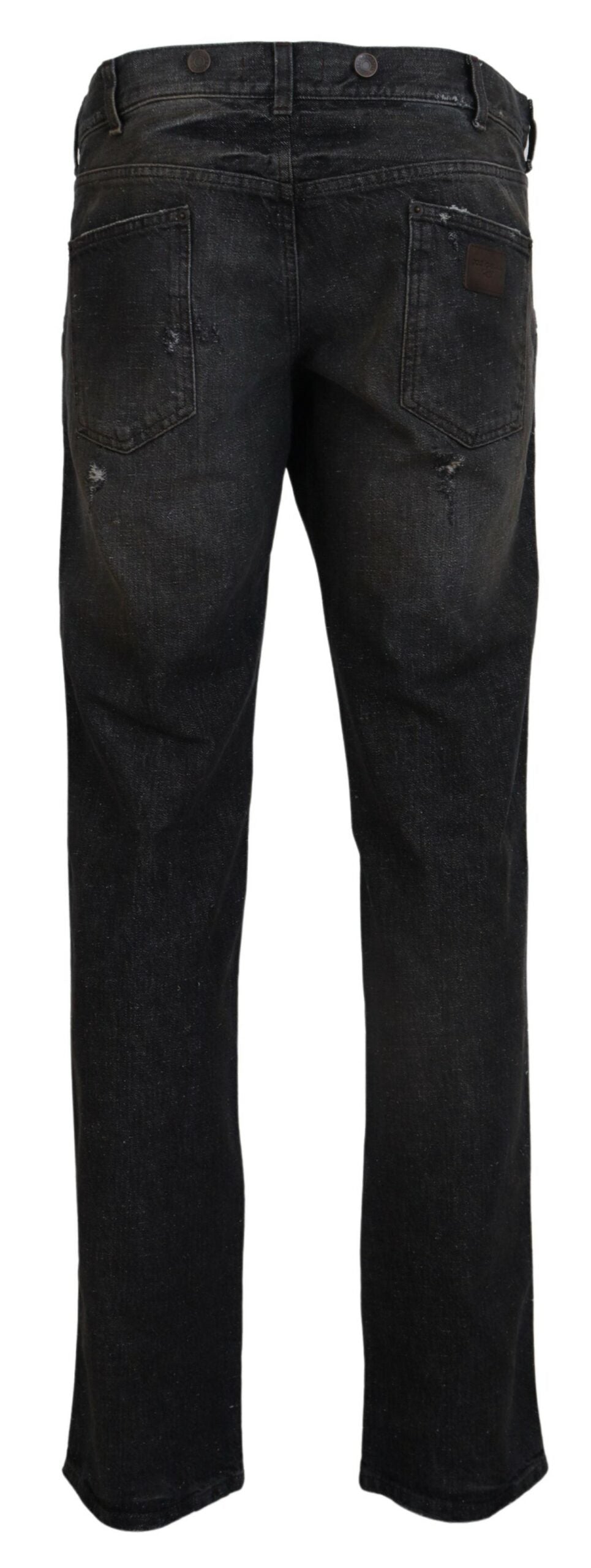 Dolce & Gabbana Exquisite Gray Denim Pants for the Modern Gentleman - IT54 | XXL