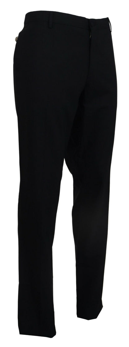 Dolce & Gabbana Elegant Slim Fit Wool Blend Trousers - IT54 | XL