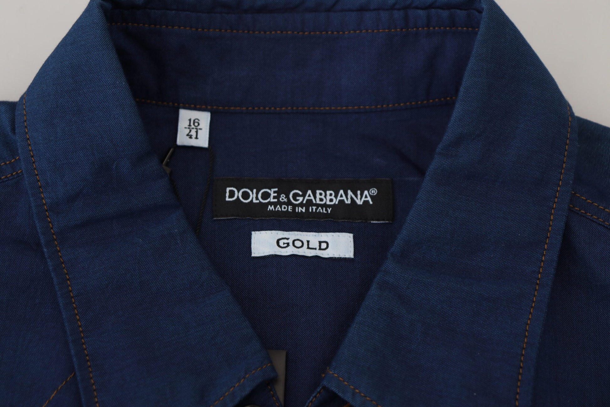 Dolce & Gabbana Elegant Blue Denim Casual Shirt - IT38 | XS