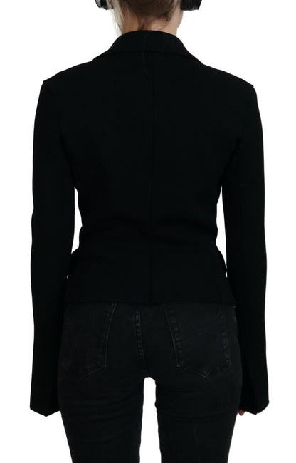 Dolce & Gabbana Elegant Black Long Sleeve Jacket - IT38 | XS