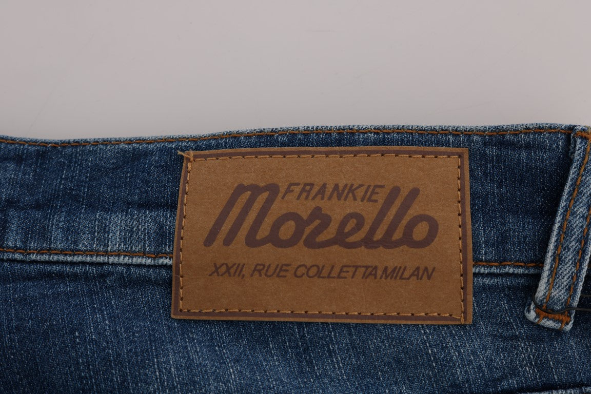 Frankie Morello Chic Slim Fit Blue Wash Jeans - W40