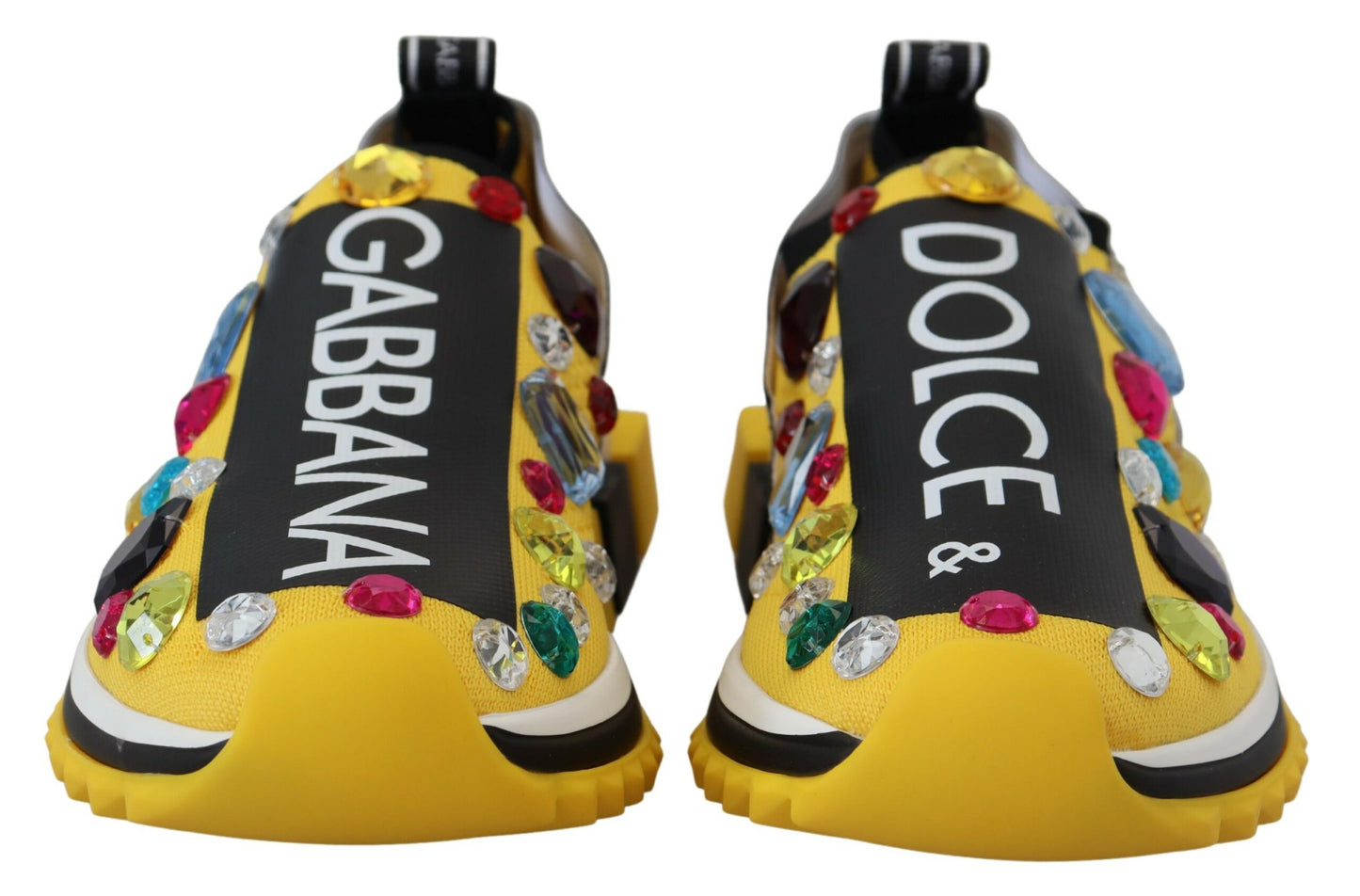 Dolce & Gabbana Exquisite Yellow Techno Fabric Sneakers - EU39/US8.5