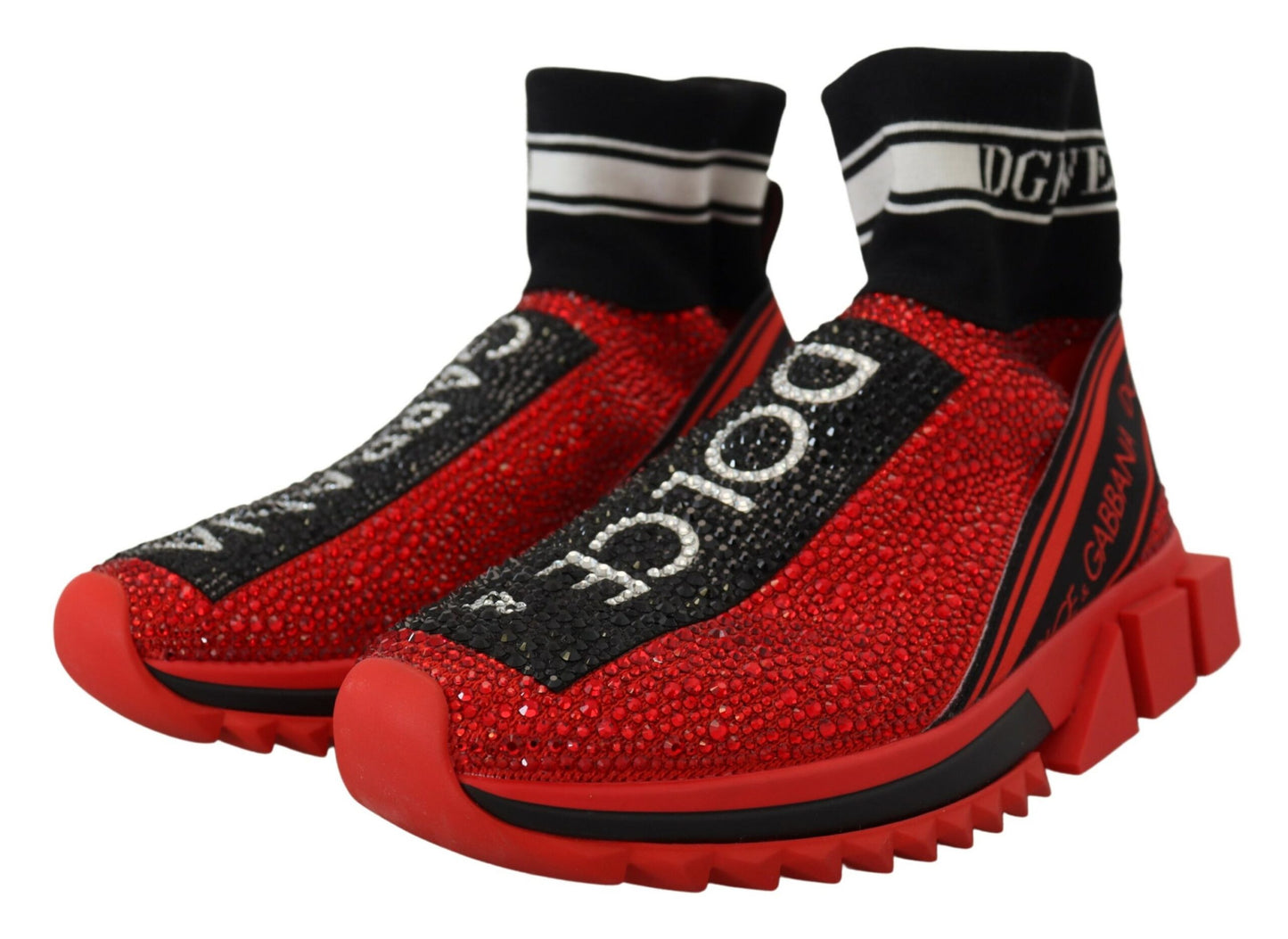 Dolce & Gabbana Exquisite Red Sorrento Slip-On Sneakers - EU35/US4.5