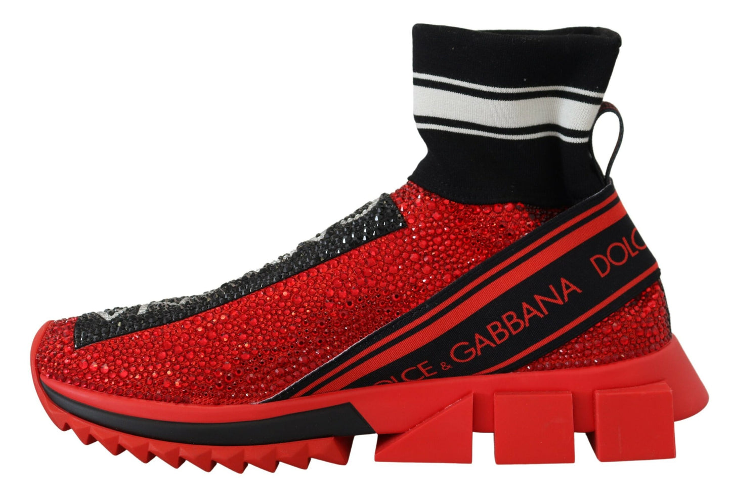 Dolce & Gabbana Exquisite Red Sorrento Slip-On Sneakers - EU35/US4.5