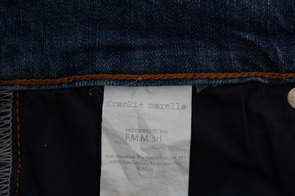 Frankie Morello Svelte Italian Denim - Slim Fit Blue Jeans