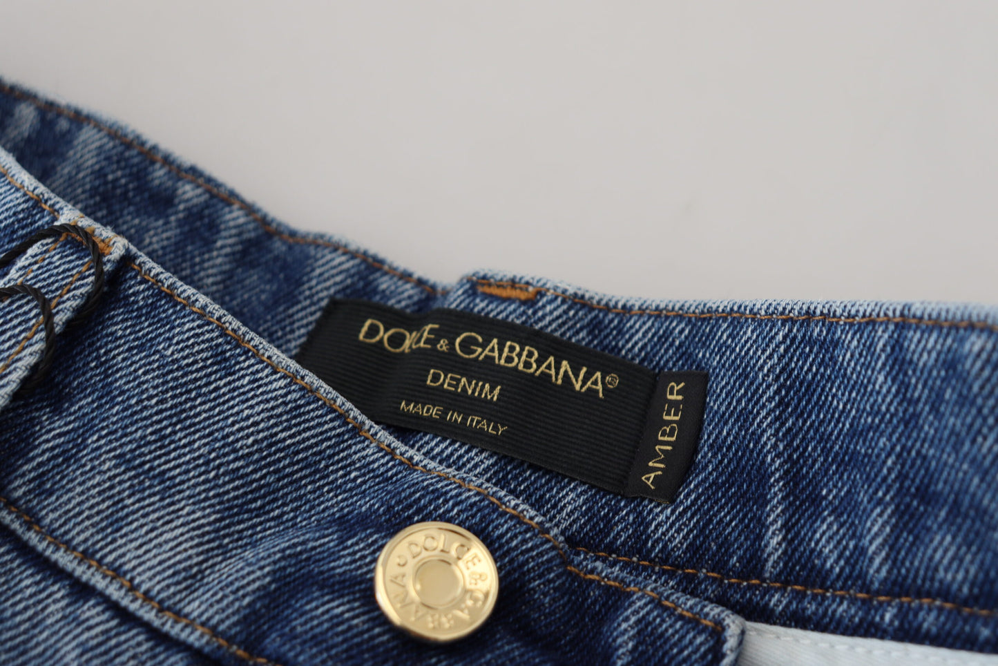 Dolce & Gabbana Elegant High Waist Skinny Jeans - IT38|XS