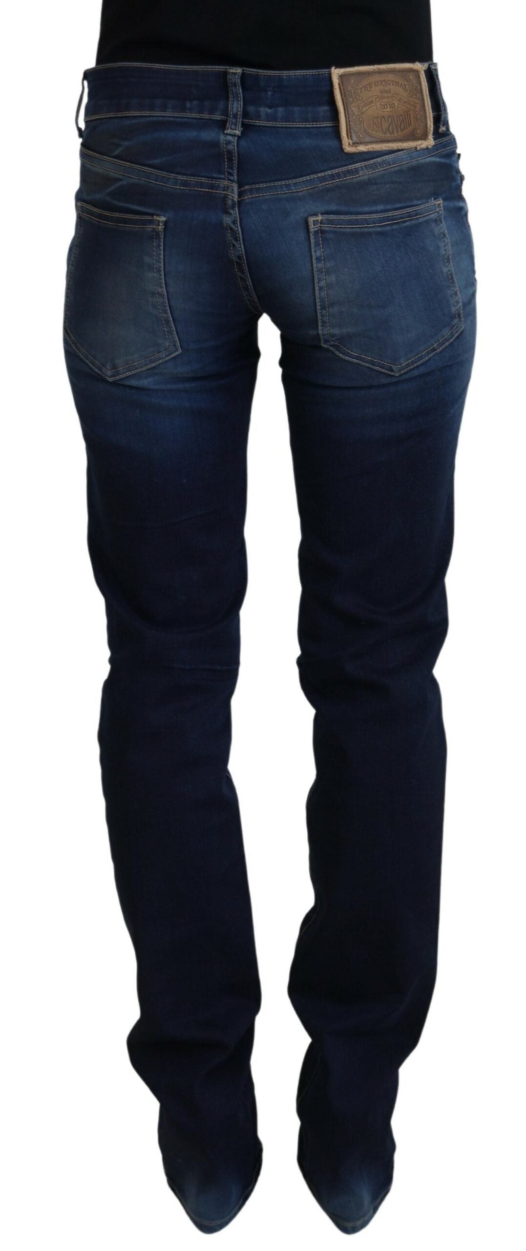 Just Cavalli Chic Low Waist Denim Pants in Blue - W26