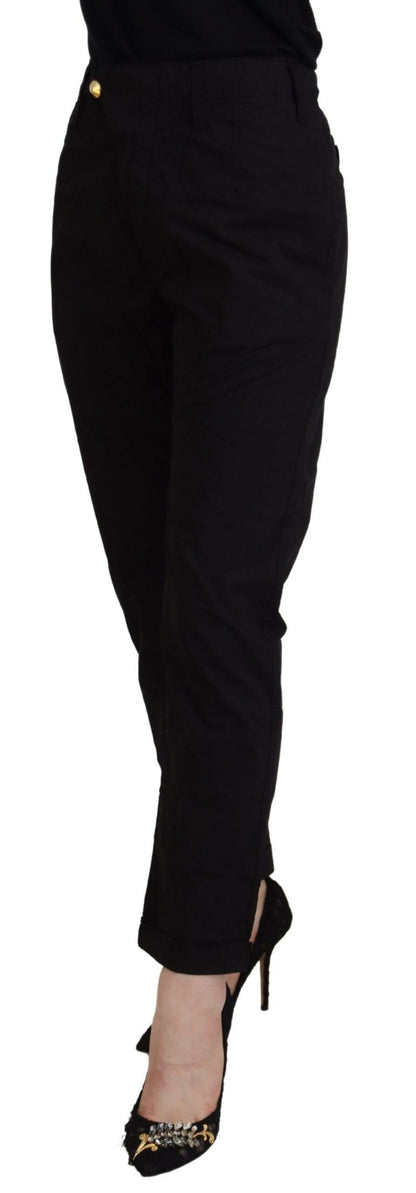 CYCLE Chic Tapered Black Cotton Pants - W28