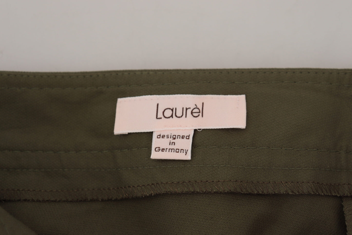 LAUREL Elegant Tapered Green Pants - Chic Everyday Wear - IT40|S