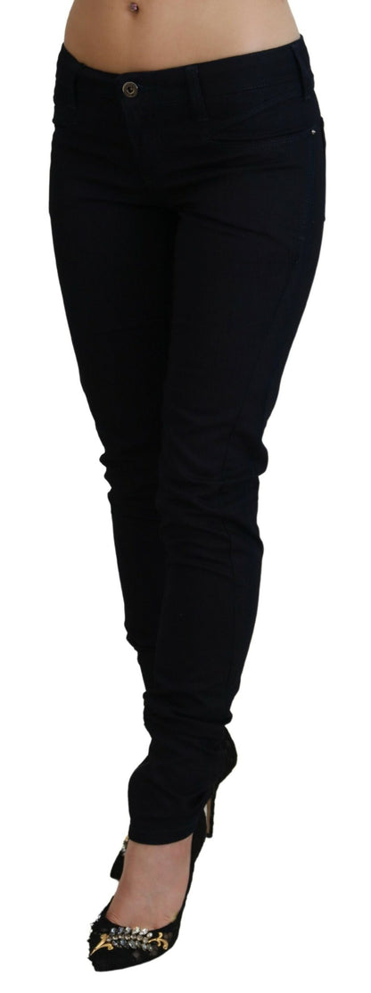 Costume National Chic Black Low Waist Denim Skinny Jeans - W27