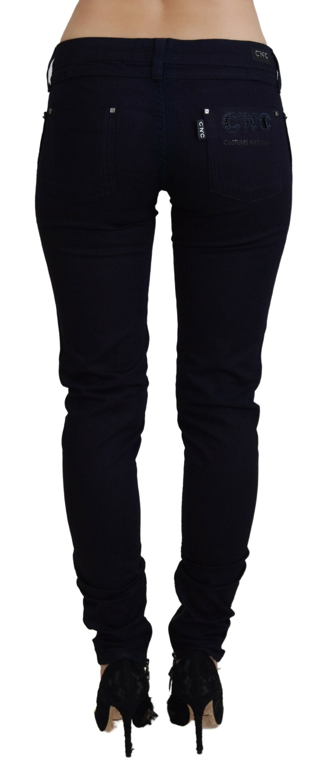 Costume National Chic Black Low Waist Denim Skinny Jeans - W27